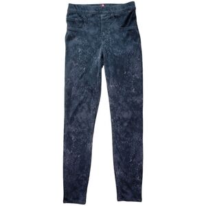 Spanx Jean-ish‎ Ankle Leggings Womens Size XS Gray Marble Stretch Pants Slimming